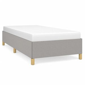 vidaXL Bedframe zonder matras 80x200 cm stof lichtgrijs