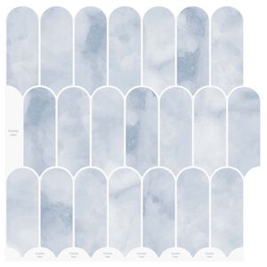 vidaXL Veer Tegel 10 st Lichtblauw 30 x 30 cm Polyurethaan en PET