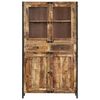 vidaXL Hoge kast 100x40x175 cm massief ruw mangohout