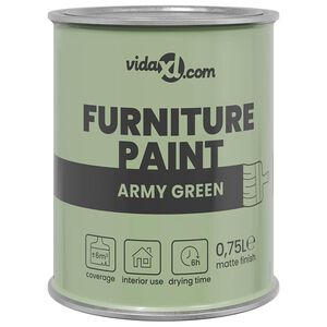 vidaXL Meubelverf Groen 0,75 L Wandprint