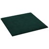 vidaXL Wandhoofdbord 12 pcs Donkergroen 30 x 30 cm Fluweel