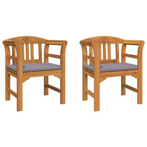 vidaXL Bank met kussen Natuurlijke Olie Afwerking 68,5 x 46 x 82,5 cm