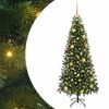 vidaXL Kunstkerstboom met 300 LED met standaard Groen 180 cm PE en PVC