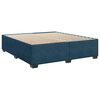 vidaXL Boxspring met matras fluweel blauw 200x200 cm