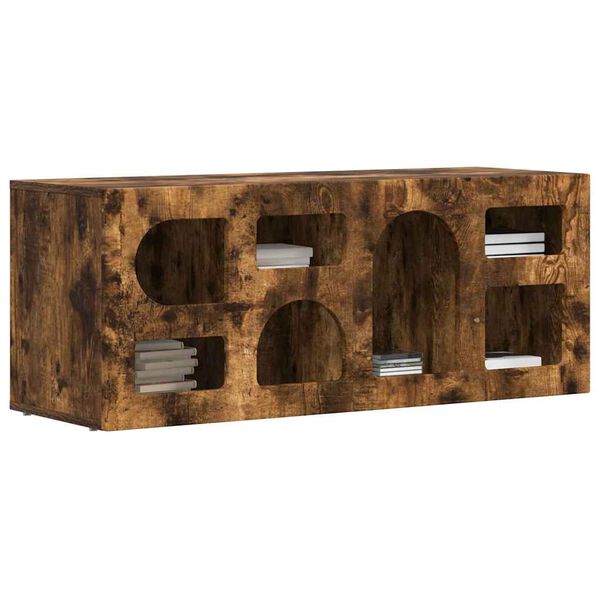 vidaXL TV-kast Gerookt eiken 100 x 35 x 40 cm Bewerkt hout