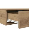 vidaXL Bedlades Artisan Eiken 75 x 36,5 x 16,5 cm Bewerkt hout