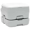 vidaXL Camping Toilet Grijs en Wit 41,5 x 36,5 x 42 cm Polyetheen