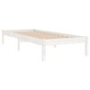 vidaXL Bedframe massief hout wit 90x190 cm