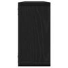 vidaXL Wandrekken Kubusvormige 4 st 100x15x30 cm spaanplaat zwart