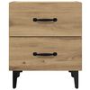 vidaXL Bed kast met lade Artisan Eiken 40 x 35 x 47,5 cm Bewerkt hout