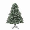 vidaXL Kunstkerstboom met 300 LED Groen 240 cm PVC en Plastic en Staal