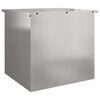 vidaXL Buitenopslagdoos Zilver 55 x 50,5 x 50 cm Staal