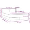 vidaXL Boxspring met matras fluweel zwart 160x210 cm