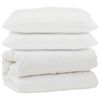 vidaXL Dekbed met kussen 3 st Wit Microfibre