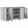 vidaXL Dressoir Grijs Sonoma 135 x 41 x 75 cm Bewerkt hout