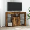vidaXL Hoek LED TV Kast Gerookt eiken 100x40x68cm Bewerkt hout