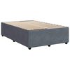 vidaXL Boxspring met matras fluweel donkergrijs 120x200 cm