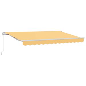 vidaXL Uitschuifbare luifel Zand 3 x 2,5 m Polyester en Aluminium
