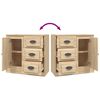 vidaXL Dressoir 70x35,5x67,5 cm bewerkt hout sonoma eikenkleurig