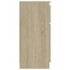 vidaXL Dressoir 60x35x76 cm bewerkt hout sonoma eikenkleurig