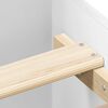 vidaXL Bedframe bewerkt hout wit 90x190 cm
