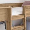 vidaXL Bunk Bed voor Kinderen Artisan Eiken 90 x 200 cm Bewerkt hout
