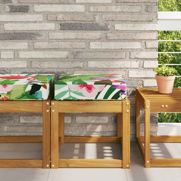 vidaXL Buiten Zitkussen kleurrijk 40 x 40 x 8 cm 100% Polyester