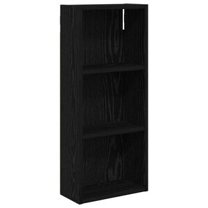 vidaXL Badkamer wandkast Zwarte Eik 30 x 14 x 70 cm Geconstrueerd hout