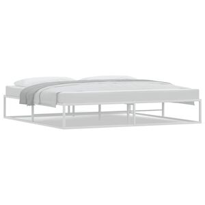 vidaXL Bedframe zonder matras 200x200 cm wit