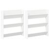 vidaXL Wandschoenenkasten 2 st 80x18x90 cm spaanplaat wit