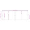 vidaXL Windscherm uittrekbaar 140x600 cm crème