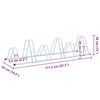 vidaXL Fietsenstandaard voor 6 fietsen vrijstaand gegalvaniseerd staal