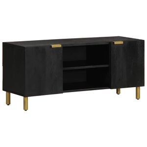 vidaXL tv-meubel 105x33x46 cm bewerkt hout zwart
