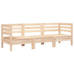 vidaXL Tuinbank 3-zits massief grenenhout