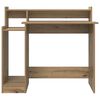 vidaXL Bureau met plank Artisan Eiken 97 x 45 x 90 cm Bewerkt hout