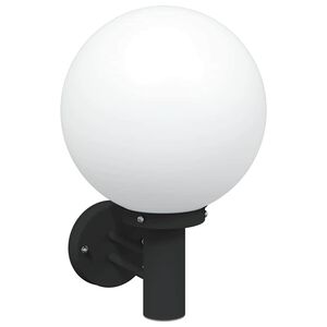 vidaXL Buiten Wandlamp Zwart 28 x 25 x 38 cm