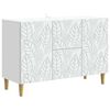 vidaXL Dressoir Wit 89 x 34,5 x 60 cm Bewerkt hout
