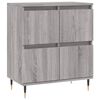 vidaXL Dressoir 60x35x70 cm bewerkt hout grijs sonoma eikenkleurig