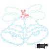 vidaXL Kerstbel 144 LED's Multikleur 57 x 47,5 cm PVC
