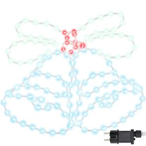 vidaXL Kerstbel 144 LED's Multikleur 57 x 47,5 cm PVC