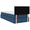 vidaXL Opbergbed met matras met matras Blauw 100 x 200 cm Bewerkt hout