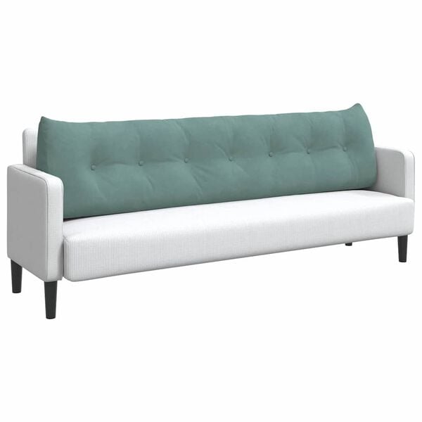 vidaXL Rugkussen Zeegroen 200 x 24 x 50 cm Fluweel