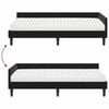 vidaXL Hoekbedframe met Matras Anders 2 pcs Zwart Fluweel