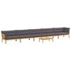 vidaXL 6 Stuk Garden Pallet Sofa Units Massief Acaciahout Licht Bruin
