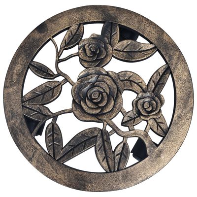 vidaXL Plantentrolleys 6 st 30 cm kunststof bronskleurig