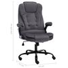 vidaXL Kantoorstoel fluweel donkergrijs