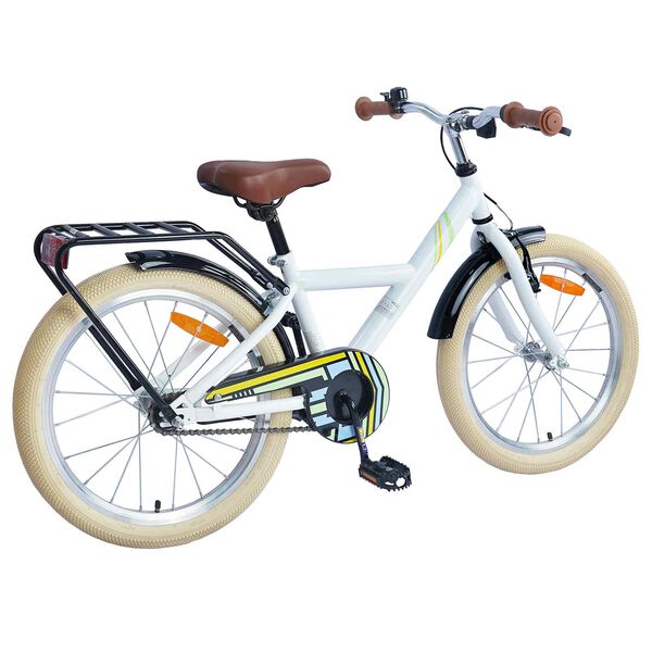 vidaXL Kinderfiets 18 Inch voor 5-7 jaar Wit