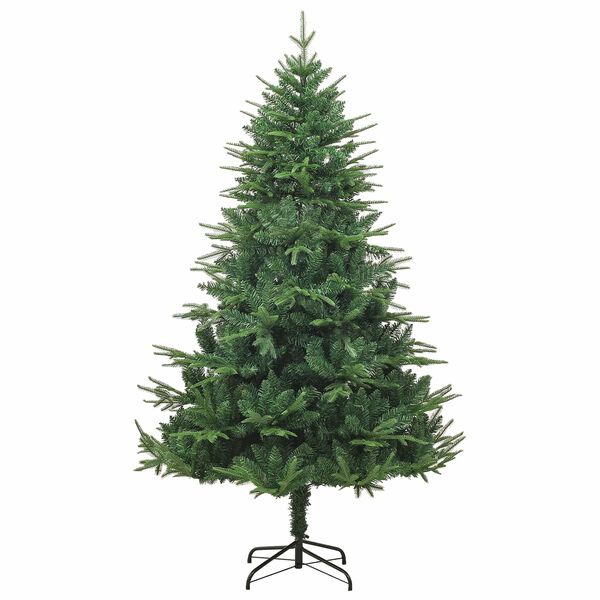 vidaXL Kunst Kerstboom met verlichting Groen 180 cm PVC en PE