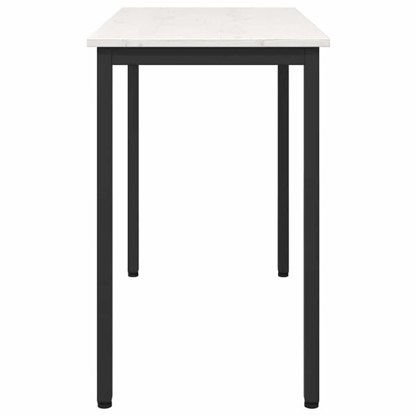 vidaXL Tafel Wit 100 x 50 x 77 cm Engineered hout en staal