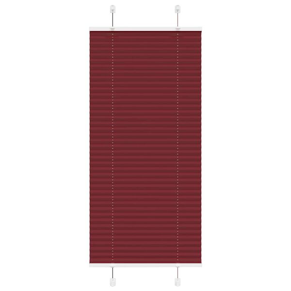 vidaXL Pliss&eacute; rolgordijn 65x150 cm stofbreedte 64,4 cm bordeauxrood